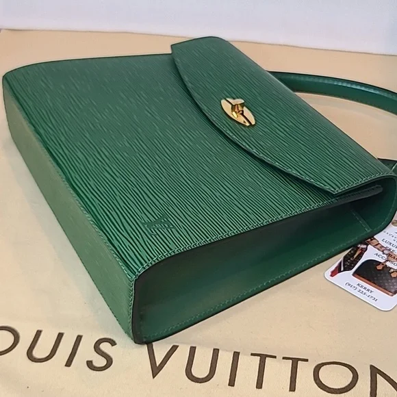 LOUIS VUITTON ULTRA RARE VINTAGE 1994 EPI LEATHER MALESHERBES BAG EXCELLENT COND - Picture 9 of 17